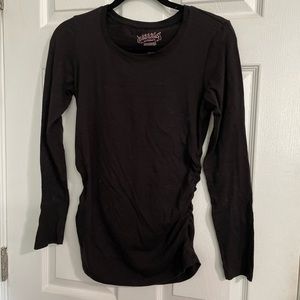 Maternity Scoop Neck Long Sleeve with Side Ruching